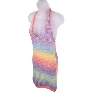 Princess‎ Polly Rainbow Ombre Knit Halter Dress S M